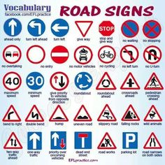road signs worksheet free