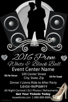 customize this poster template with your photos and text prom prom flyer template
