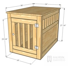 Diy Wooden Dog Crate 40 Worth Of Materials Just Need To Put In Ana White Large Wood Pet Kennel End Table Diy Projects