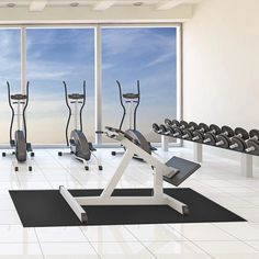 GYMAX Gymax 36 x 78 Large PVC Exercise Mat High Density Folding Floor Protector for Treadmill Equipment