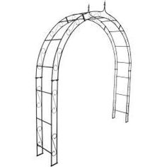 Rosenbogen AMSTERDAM B 1,60 m Metall Pergola Gartenbogen Rosensäule Rankhilfe