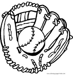 baseball and glove color page ball color page sports coloring pages color plate - Sports Coloring Pages baseball and glove color page ball color page sports coloring pages color plate - Sports Coloring Pages