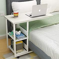 Simple Bedside Tables, Side Tables Bedroom, Simple Desk, Sofa Side Table, Side Table Wood, Bedside Desk, Console Table, Desk Bed, Bed Side Table Ideas