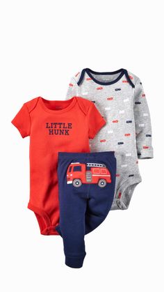 EX-mère Care Pack 3 Babygrow Sleepsuit Tiny Baby Garçon 100/% coton