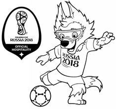 Get The Latest Free 2018 Russia Zabivaka Mascot World Cup Coloring Page Images Favorite Pages