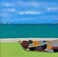 The Sea Speaks To Me II; Original Encaustic Seascape; 16 x 20 x 1 12