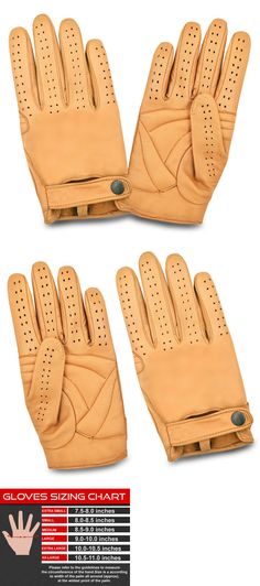 COS MEN/'S CHAUFFEUR REAL SHEEP NAPPA LEATHER CAR DRIVING GLOVES TRUCKING RIDING
