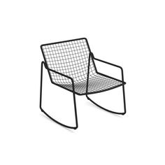 VINTAGE Design panca a dondolo esterno sedia da giardino veranda parco mobili per sedersi Nero