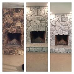 Exterior, Paint Fireplace, Fixer Upper Fireplace, Rock Fireplaces