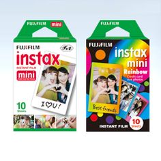Fujifilm INSTAX Mini Instant Film Twin Pack, White (20 Exposures