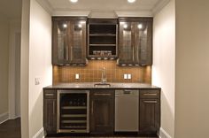 105 Desirable Dry Wet Bar Design Ideas Images Kitchens Butler Simple Wet Bar Design With Open Shelving Shaker Style Gl Cabinetry And Tile