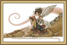 Flower Red Fairy CaptainCrafts New Stamped Cross Stitch Kits Preprinted Pattern Counted Embroidery Starter Kits for Beginner Kids and Adults Counted 11CT Flower Red Fairy CaptainCrafts New Stamped Cross Stitch Kits Preprinted Pattern Counted Embroidery Starter Kits for Beginner Kids and Adults Counted 11CT