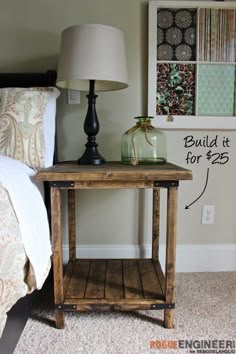 Simple Square Side Table Free Diy Plans Honey Do List Diy Simple Square Bedside Table Plans Rogue Engineer Ikea Dekor Nightstand Ideas