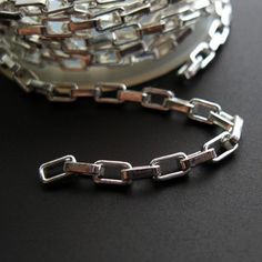 Sterling Silver 7 4.5mm Charm Bracelet With Attached 3D Medium Pinecone Charm From Pine Tree