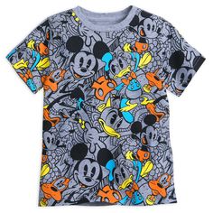 Blue Marl 1-2 Years Disney Mickey Mouse Toddler Boys T-Shirt