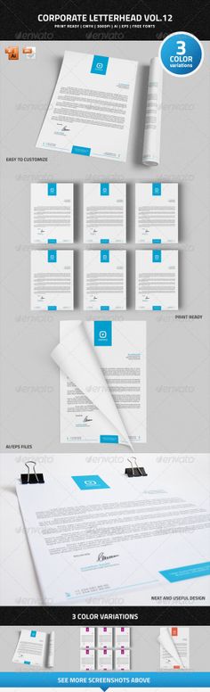 Corporate Letterhead 7 with MS Word Letterhead, Stationery - personal letterhead template Corporate Letterhead 7 with MS Word Letterhead, Stationery - personal letterhead template