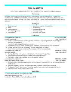 administrative assistant resume should be well noticed if you want
