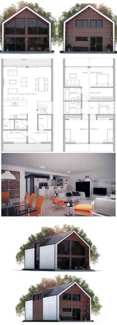 Plan de Maison Building A House, Small House Design, Small Floor Plans