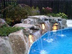 Inground Pools With Waterfalls pool waterfall | yard deco | pinterest | pool waterfall, backyard Inground Pools With Waterfalls pool waterfall | yard deco | pinterest | pool waterfall, backyard