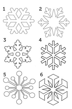 Snowflake Stencil, Craft, Snowflake Cutouts, Christmas Drawing, Christmas Stencils, Christmas Art, Snowflake Template