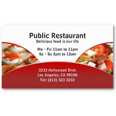 catering business cards