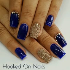 22 Best Blue \u0026 Gold Nails images in 2019