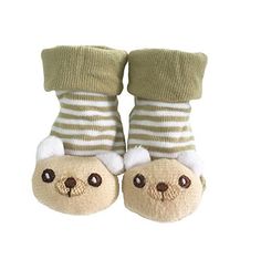 chinatera Baby 3D Cartoon Anti-Skid Booties Socks Slippers Cotton