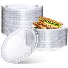 for event 60 TINY Plastic SQUARE PLATES........... birthday wedding salads