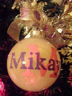personalized glitter ornament with name date bow ribbon large 4 glass christmas ornament - Christmas Decorations Names personalized glitter ornament with name date bow ribbon large 4 glass christmas ornament - Christmas Decorations Names