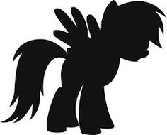 Silhouette Rainbow Dash By On DeviantArt