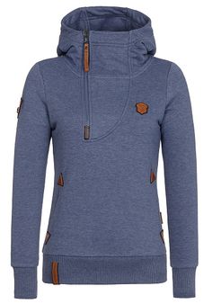 Die 7 besten Bilder von Naketano | Kapuzenpullover, Jacken SO EIN OTTO III ANTHRACITE MELANGE BLACK Hoody with folded