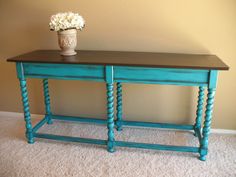 236 Best Home Decor Images On Pinterest Ideas My House And I Want A Turquoise Sofa Table That Is Not Distressed With Wood Top Why Everything Or Antique Looking Now Days