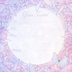 61 best invitations images invitations printables birthday free printable butterfly birthday invitations