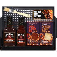 Grilling Sauce Rub Tray Gift Set 38 Oz Jim Beam Beams Chrome Lights