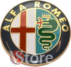 stemma logo ALFA ROMEO ANTERIORE GIULIETTA 159 BRERA FREGIO ORIGINALE 74mm