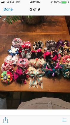 2pcs Girls Multi Coloured Diamante Big Fashion Hair Bow Dance Party School Accessory With Led Glow In Dark
