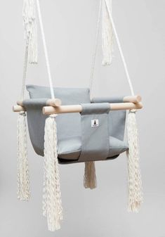 fabric swing porch swing Light Blue baby swing nursery swing Free Shipping indoor swing handmade swing baby swing toddler swing