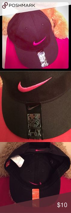 Boys Nike Brand 100/% Cotton Red with White Swoosh Adjustable Ball Cap Hat 4-7