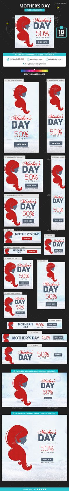 Mothers Day Banners Motheru0027s day, Banner template and Mothers - car ad template Mothers Day Banners Motheru0027s day, Banner template and Mothers - car ad template