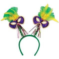 Mardi Gras Beads w//Crawfish Medallion 3 Per Pack Mardi Gras Party Decorations