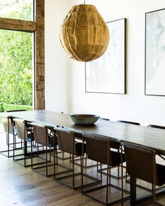 290 Best Kitchen Tables Islands Images Decorating A Large Sculptural Pendant Lamp In Jenni Kayne S Dining Room Ellen Degeneres Area