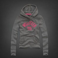 NWT women\u0027s Hollister HCO Ponto Beach hoodie sweater Dark Heather Gray L