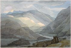 Active Val Wilson Contemporary Watercolour Continental Landscape