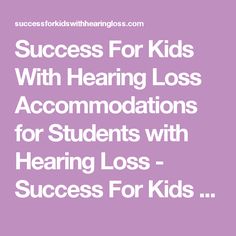 hearing impairment accommodations