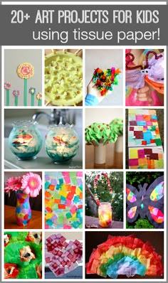 20 Tissue Paper Crafts For Kids 20 Tissue Paper Crafts For Kids