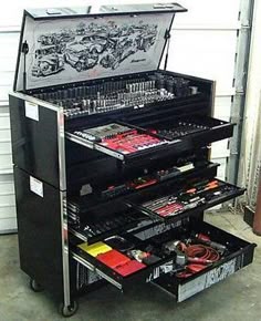 Drill Bit Storage Organizer Steel Tool Box Snap Lock Cover Case Metal Holder
