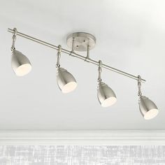 183 Best Track And Recessed Lighting Images On Pinterest Pro Track Elm Park Collection Brushed Steel 4 Light Fixture