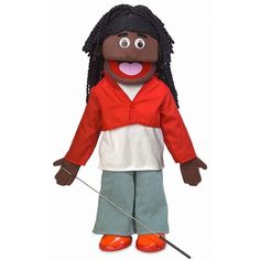 African American Silly Puppets Pops 25 inch Full Body Puppet