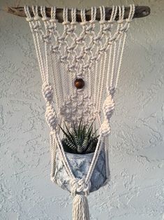 Personalized Macrame Plant Hanger