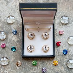 Horse Show Competition Earrings 13mm Topaz